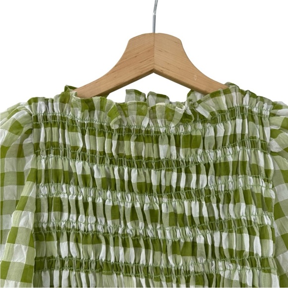 Lisa Says Gah Chiara Gingham Top Sz M - Picture 4 of 7